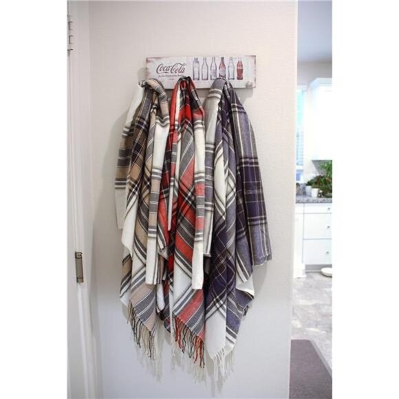 Plaid Throw Blanket Lightweight Soft Decorative Couch Blanket Indoor Outdoor - Picture 2 of 7